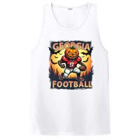 Georgia Football Halloween Pumpkin Player Spooky Georgia Jack O Lanter PosiCharge Competitor Tank