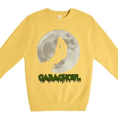 Gabaghoul Funny Hand Moon Halloween Premium Crewneck Sweatshirt