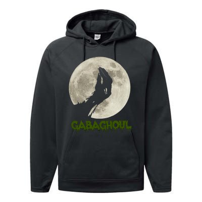 Gabaghoul Funny Hand Moon Halloween Performance Fleece Hoodie