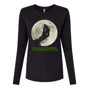 Gabaghoul Funny Hand Moon Halloween Womens Cotton Relaxed Long Sleeve T-Shirt