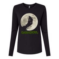 Gabaghoul Funny Hand Moon Halloween Womens Cotton Relaxed Long Sleeve T-Shirt