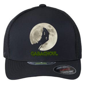 Gabaghoul Funny Hand Moon Halloween Flexfit Unipanel Trucker Cap