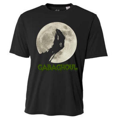 Gabaghoul Funny Hand Moon Halloween Cooling Performance Crew T-Shirt