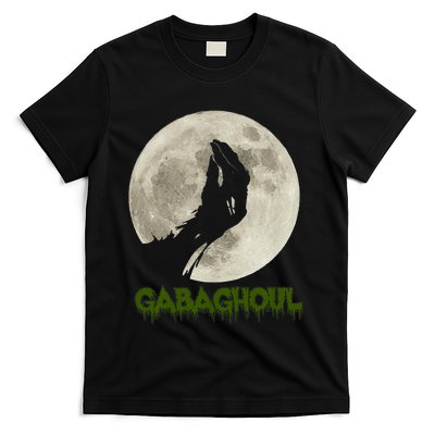 Gabaghoul Funny Hand Moon Halloween T-Shirt