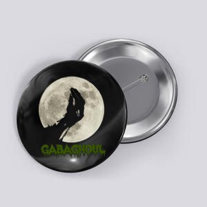 Gabaghoul Funny Hand Moon Halloween Button