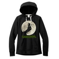 Gabaghoul Funny Hand Moon Halloween Women's Fleece Hoodie