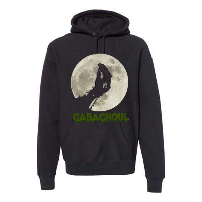 Gabaghoul Funny Hand Moon Halloween Premium Hoodie