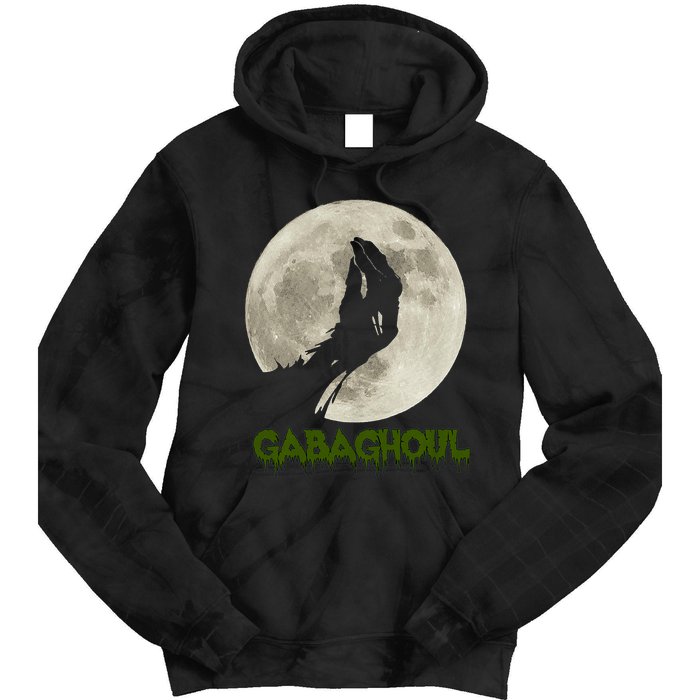 Gabaghoul Funny Hand Moon Halloween Tie Dye Hoodie