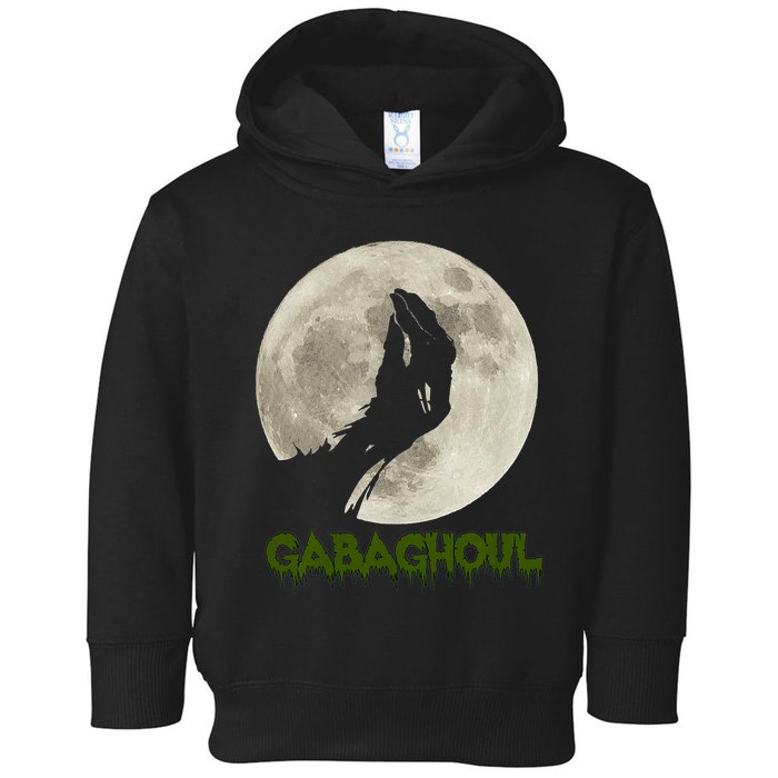 Gabaghoul Funny Hand Moon Halloween Toddler Hoodie