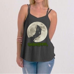 Gabaghoul Funny Hand Moon Halloween Women's Strappy Tank