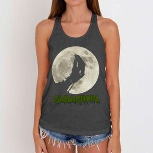 Gabaghoul Funny Hand Moon Halloween Women's Knotted Racerback Tank