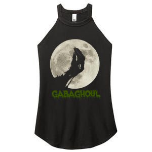 Gabaghoul Funny Hand Moon Halloween Women's Perfect Tri Rocker Tank