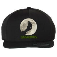 Gabaghoul Funny Hand Moon Halloween Wool Snapback Cap