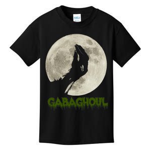 Gabaghoul Funny Hand Moon Halloween Kids T-Shirt