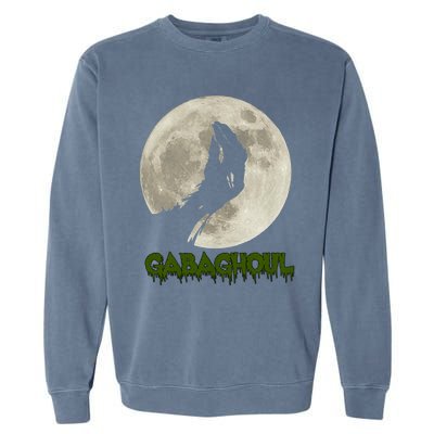 Gabaghoul Funny Hand Moon Halloween Garment-Dyed Sweatshirt