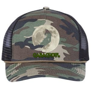 Gabaghoul Funny Hand Moon Halloween Retro Rope Trucker Hat Cap