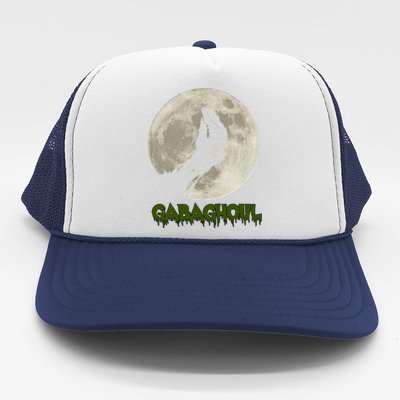 Gabaghoul Funny Hand Moon Halloween Trucker Hat