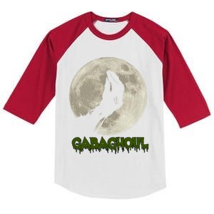 Gabaghoul Funny Hand Moon Halloween Kids Colorblock Raglan Jersey