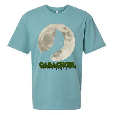 Gabaghoul Funny Hand Moon Halloween Sueded Cloud Jersey T-Shirt