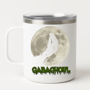 Gabaghoul Funny Hand Moon Halloween 12 oz Stainless Steel Tumbler Cup