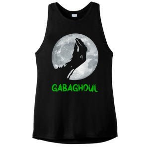 Gabaghoul Funny Hand Moon Halloween Gift Ladies PosiCharge Tri-Blend Wicking Tank