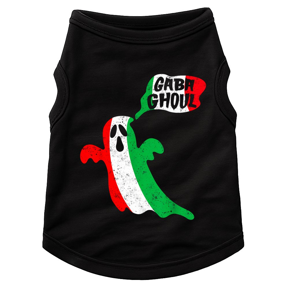 Gabaghoul Funny Haloween Italian Costume Gaba Ghoul Ghost Doggie Tank