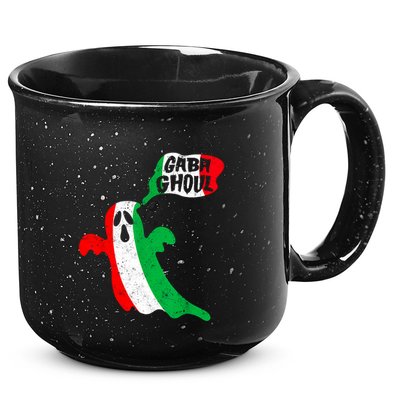 Gabaghoul Funny Haloween Italian Costume Gaba Ghoul Ghost 15oz Campfire Ceramic Mug