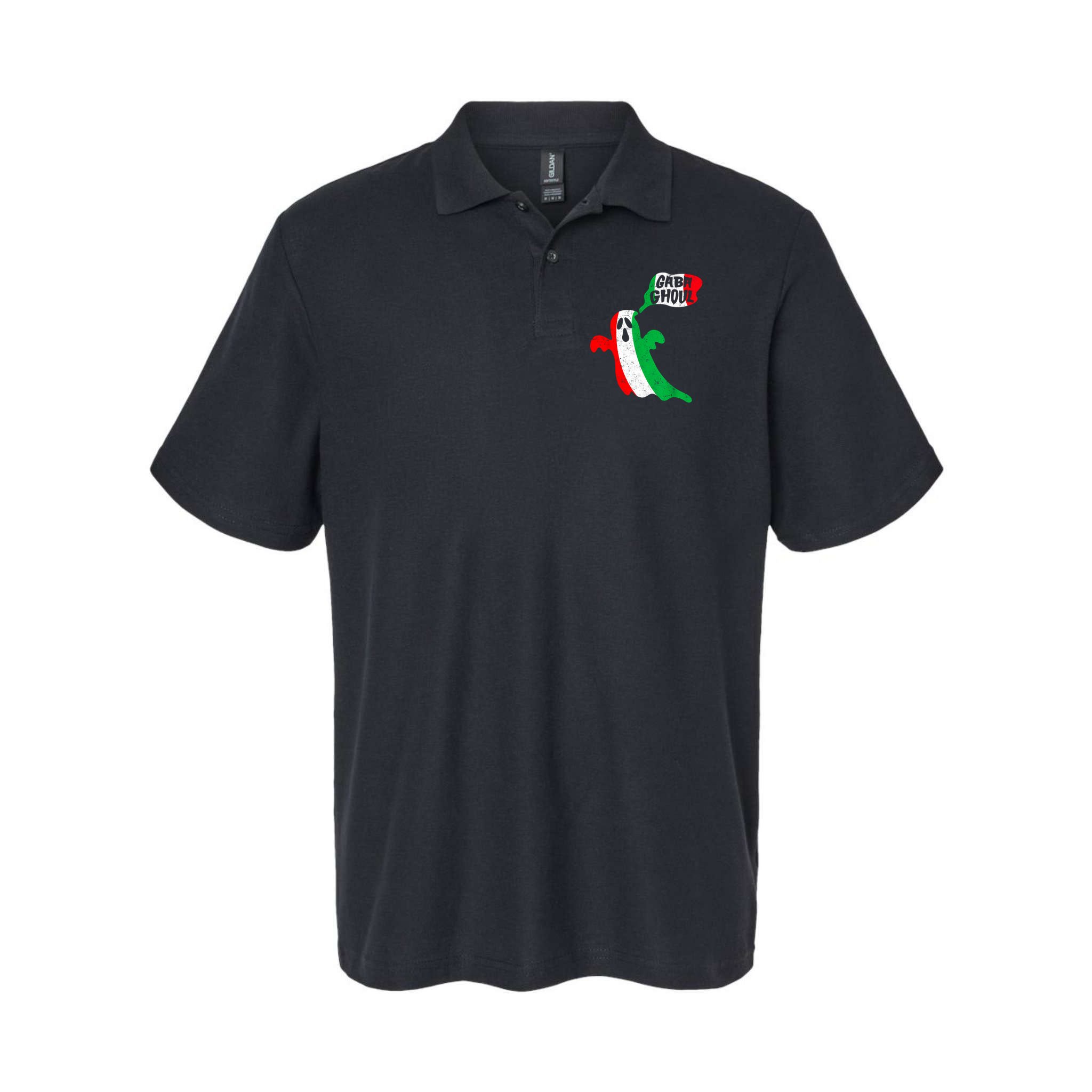 Gabaghoul Funny Haloween Italian Costume Gaba Ghoul Ghost Polo