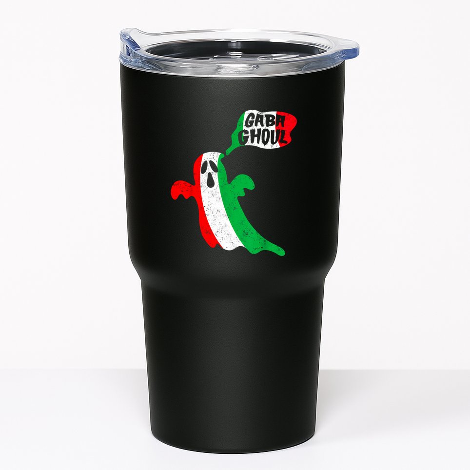 Gabaghoul Funny Haloween Italian Costume Gaba Ghoul Ghost Tumbler