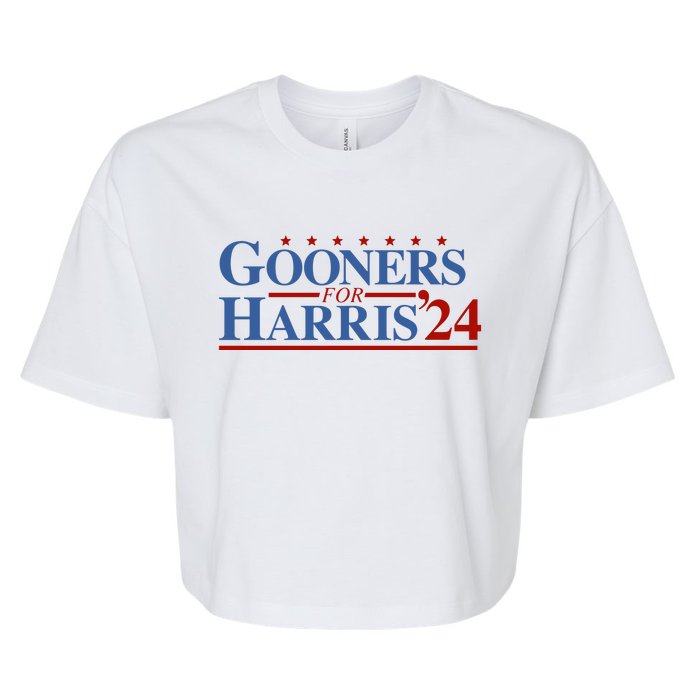 Gooners For Harris 24 Bella+Canvas Jersey Crop Tee