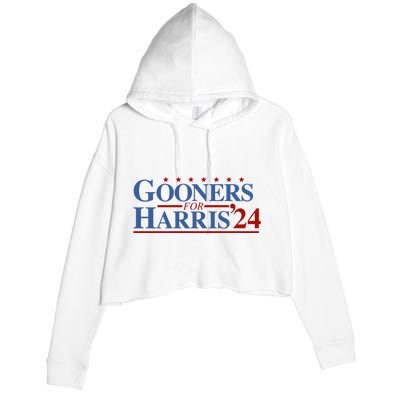 Gooners For Harris 24 Crop Fleece Hoodie