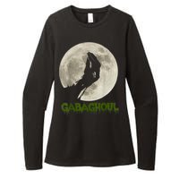 Gabaghoul Funny Hand Moon Halloween Womens CVC Long Sleeve Shirt