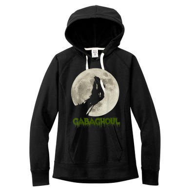 Gabaghoul Funny Hand Moon Halloween Women's Fleece Hoodie