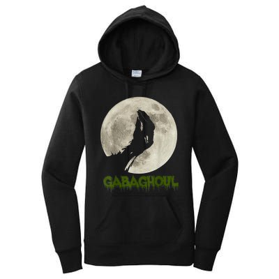 Gabaghoul Funny Hand Moon Halloween Women's Pullover Hoodie