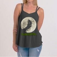 Gabaghoul Funny Hand Moon Halloween Women's Strappy Tank