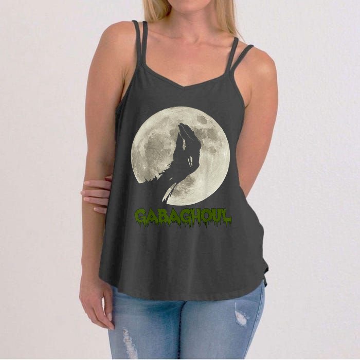 Gabaghoul Funny Hand Moon Halloween Women's Strappy Tank