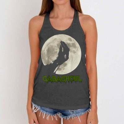 Gabaghoul Funny Hand Moon Halloween Women's Knotted Racerback Tank