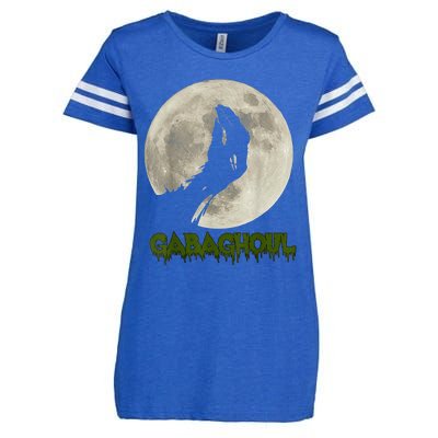 Gabaghoul Funny Hand Moon Halloween Enza Ladies Jersey Football T-Shirt