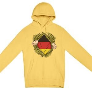 Germany Flag Hero Premium Pullover Hoodie