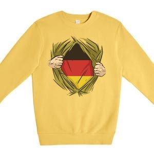 Germany Flag Hero Premium Crewneck Sweatshirt