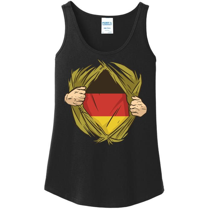 Germany Flag Hero Ladies Essential Tank