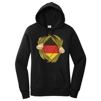 Germany Flag Hero Women's Pullover Hoodie