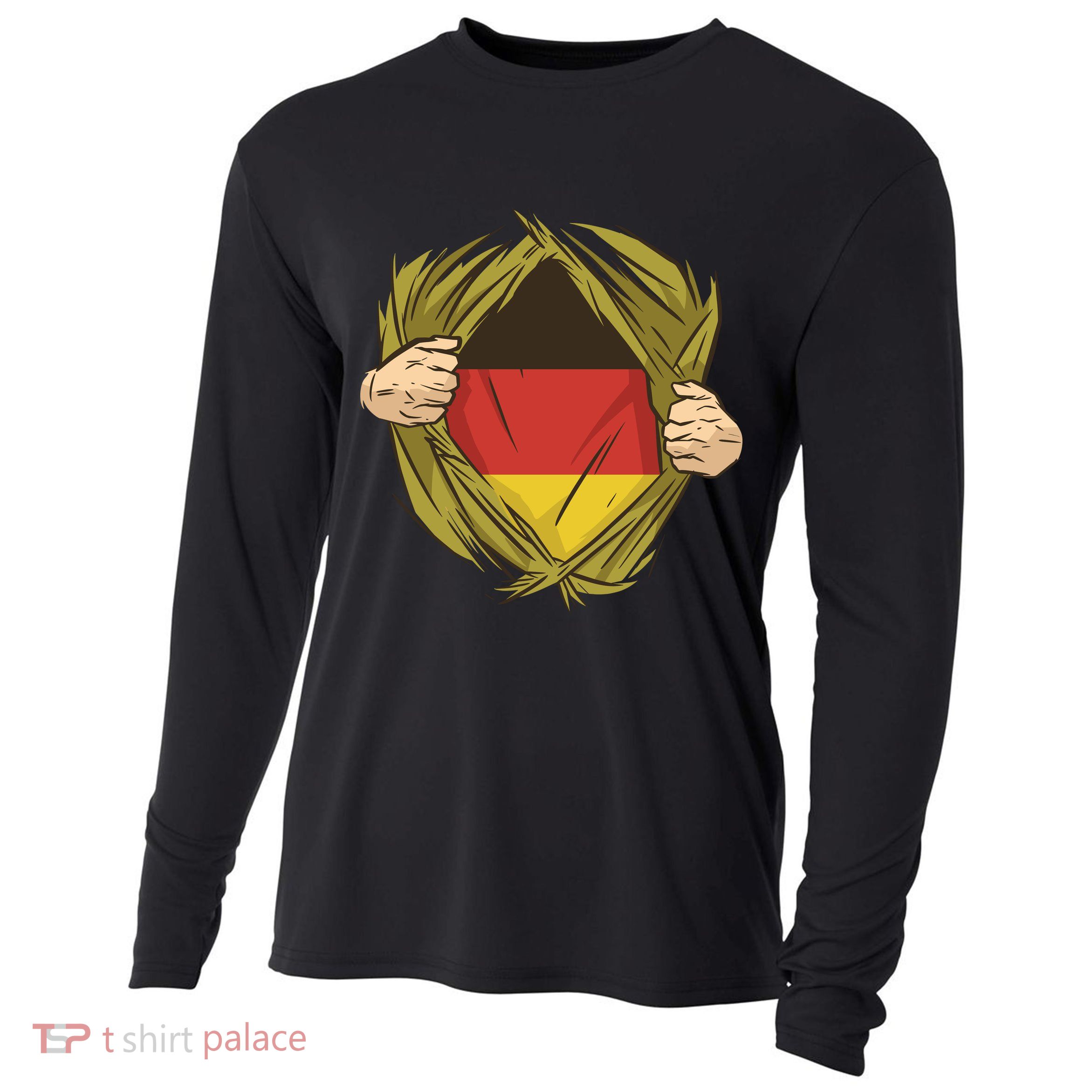 Germany Flag Hero Cooling Performance Long Sleeve Crew
