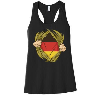 Germany Flag Hero Women's Racerback Tank