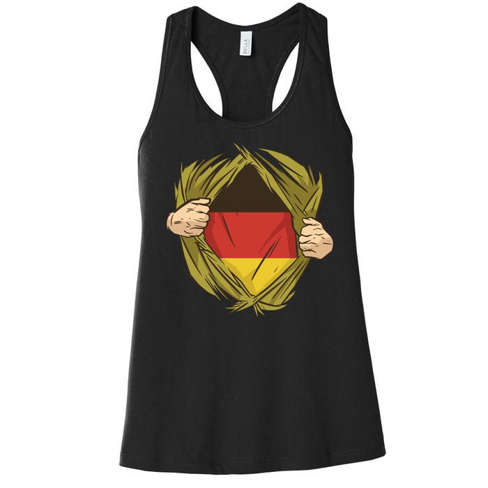 Germany Flag Hero Women's Racerback Tank