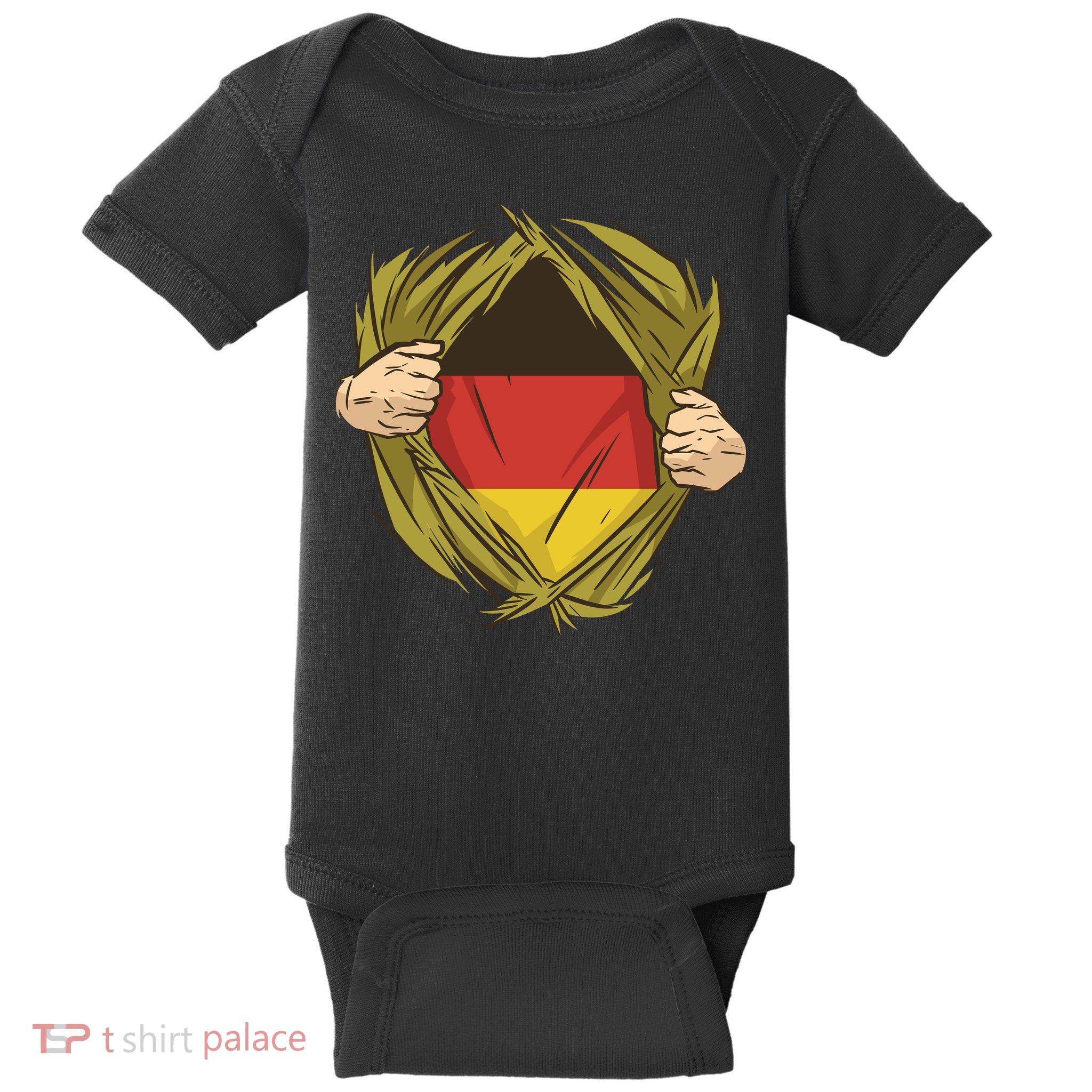 Germany Flag Hero Baby Bodysuit
