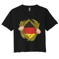 Germany Flag Hero Women's Crop Top Tee