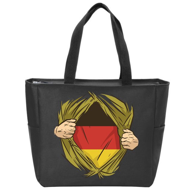Germany Flag Hero Zip Tote Bag