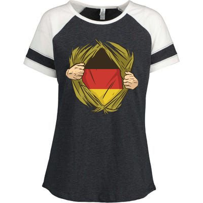 Germany Flag Hero Enza Ladies Jersey Colorblock Tee