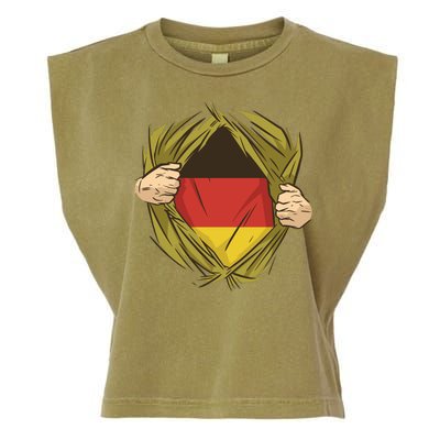 Germany Flag Hero Garment-Dyed Women's Muscle Tee